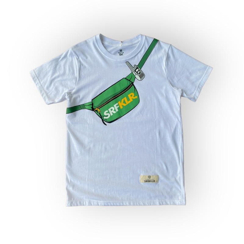 Surfakiller Tshirt Kaos Oblong Putih Casual