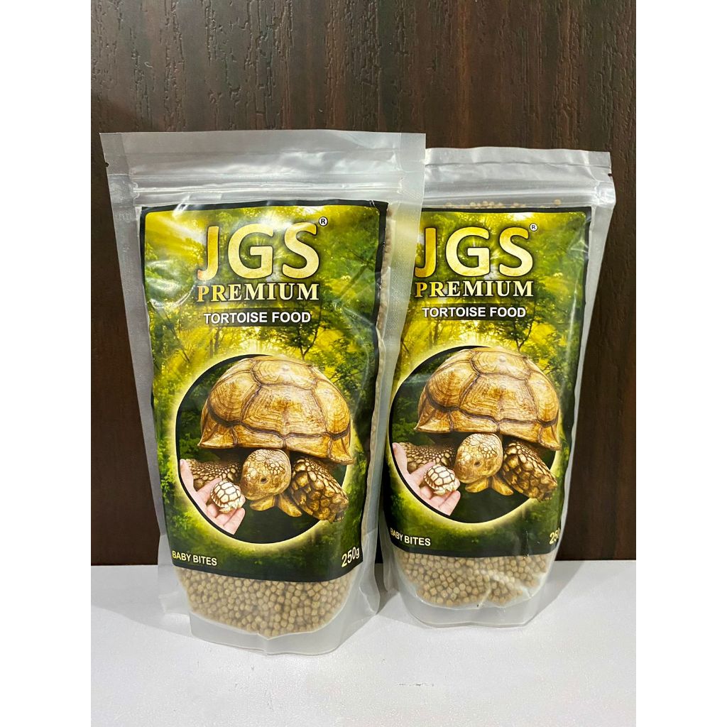 JGS Premium Baby Bites 250gr Pelet jgs Makanan Kura Darat Tortoise Sulcata Aldabra