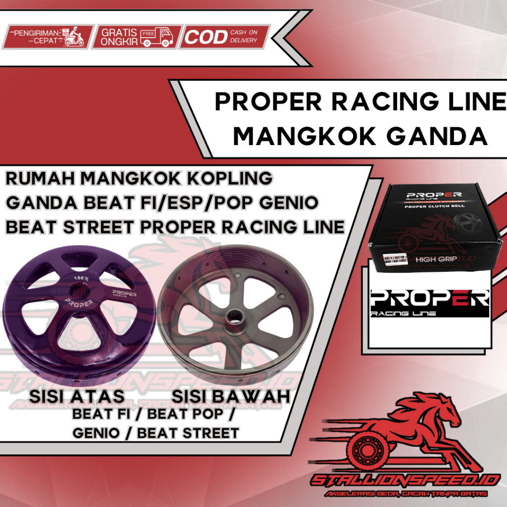 Mangkok Rumah Kampas Ganda Kopling Beat Vario Genio Scoopy 110 cc Fi eSP Deluxe POP Street K16 K25 K