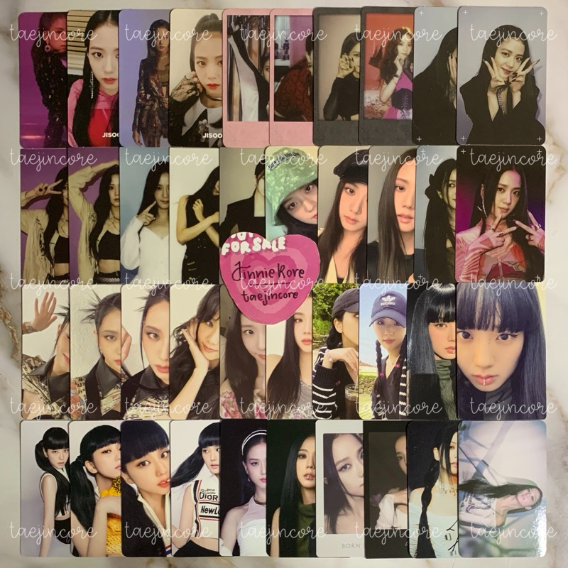 BLACKPINK JISOO OFFICIAL PHOTOCARD SQUARE UP KILL THIS LOVE HOW YOU LIKE THAT THE ALBUM BORN PINK HY