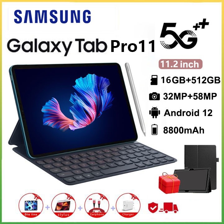 2024 SANSUNG Tablet Murah 5G Baru Galaxy Pro11 Tab 11.2inch RAM 16GB+512GB ROM Tablet baru Tablet Android laris manis Tablet