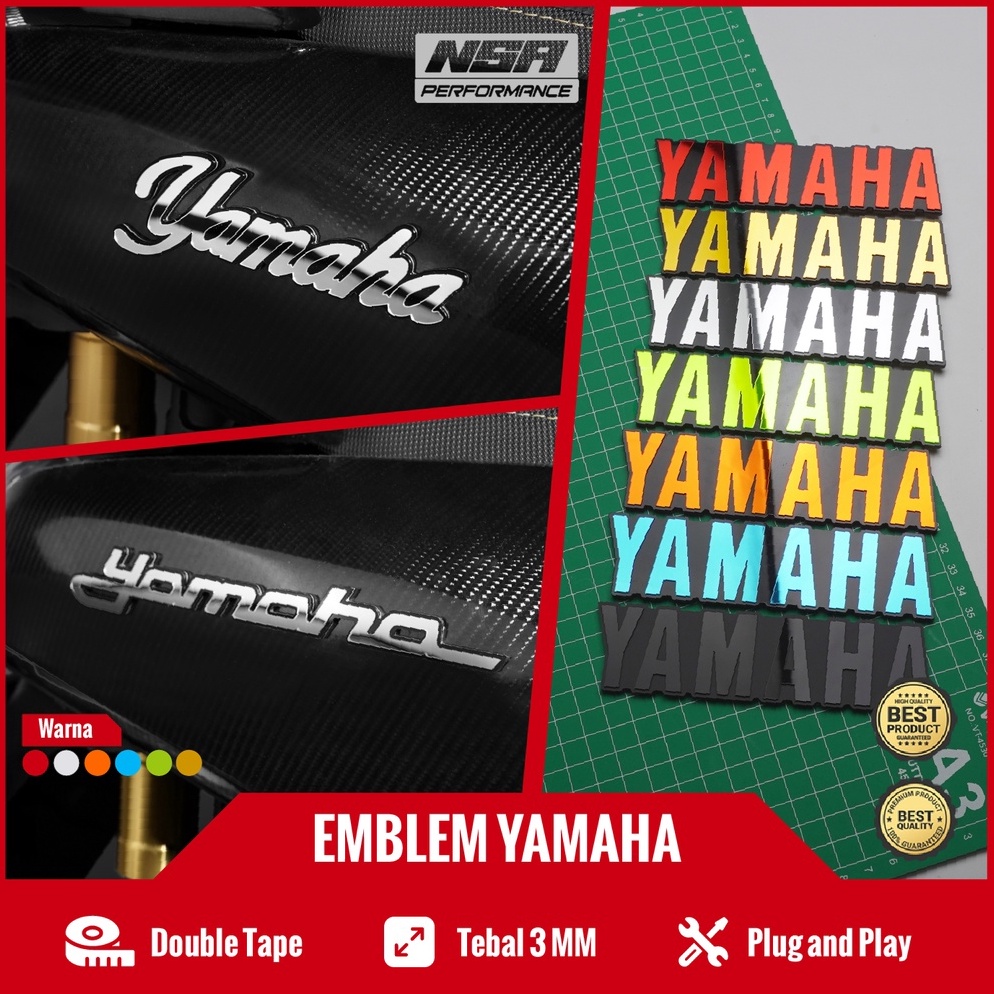 Big Sale NSA 2PCS EMBLEM YAMAHA LOGO YAMAHA STICKER YAMAHA EMBLEM YAMAHA NMAX MIO XRIDE AKSESORIS MO