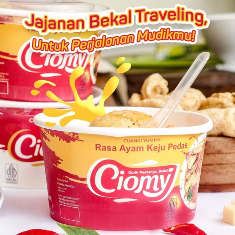 

Ciomy Cuanki Cheese Rasa Ayam Keju Pedas