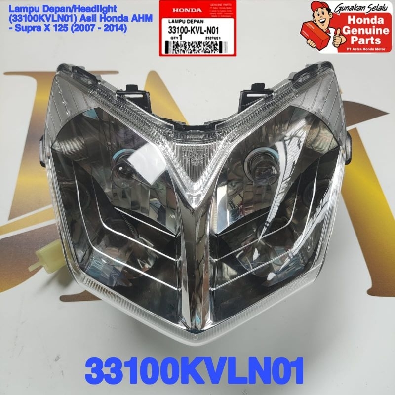 reflektor kvl lampu depan supra x 125 betman asli honda 33110 kvl n01