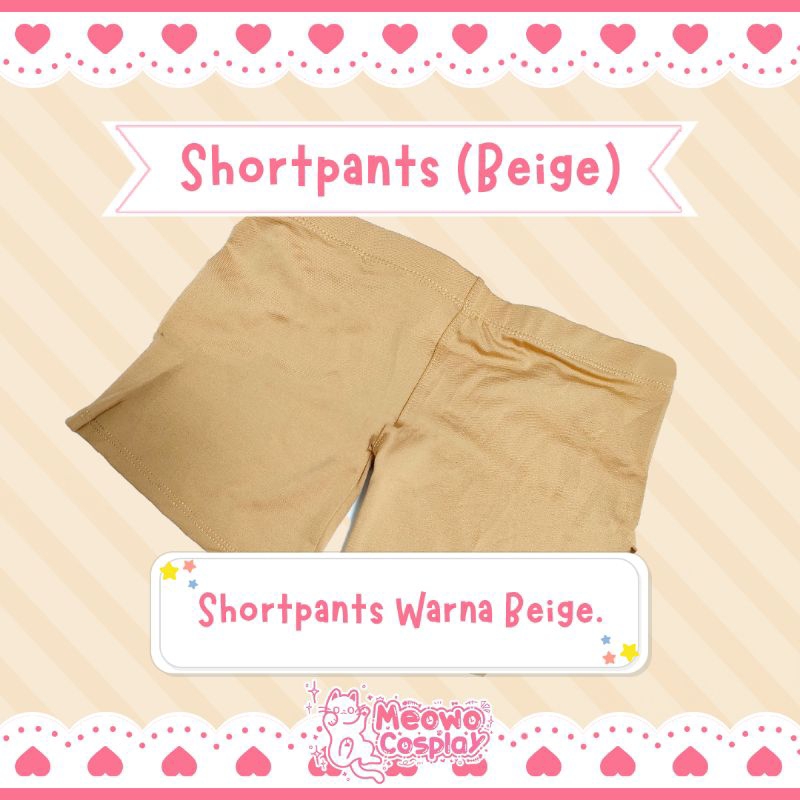 [meowo] Shortpants Beige
