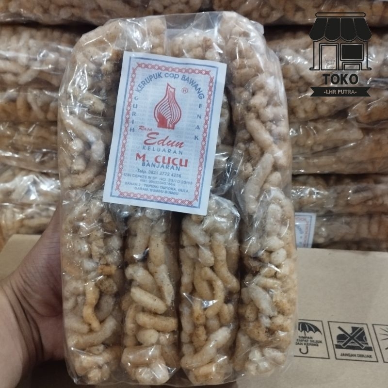 

Kerupuk Cap Bawang Rasa Edun M.CUCU Banjaran / Cubit cubitan