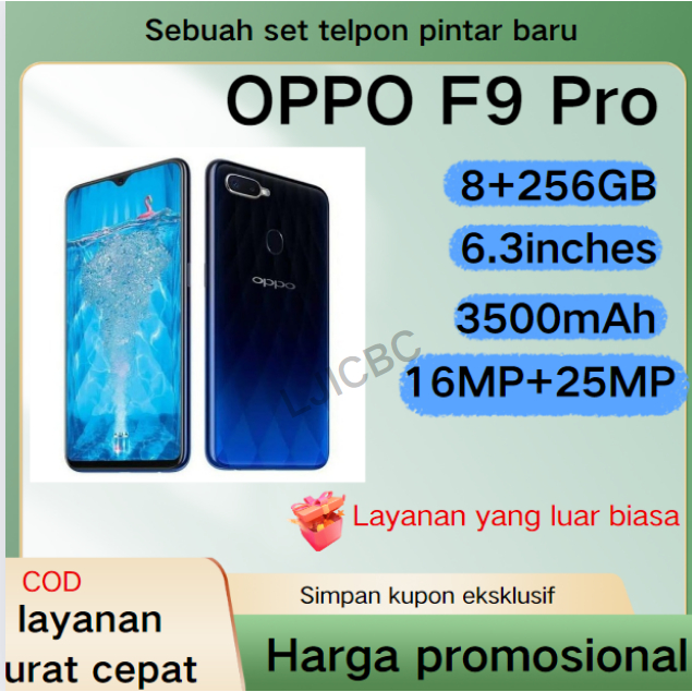 HP OPPO F9 Pro Ram 8/256GB 4G LTE Smartphone Garansi 1 Tahun COD