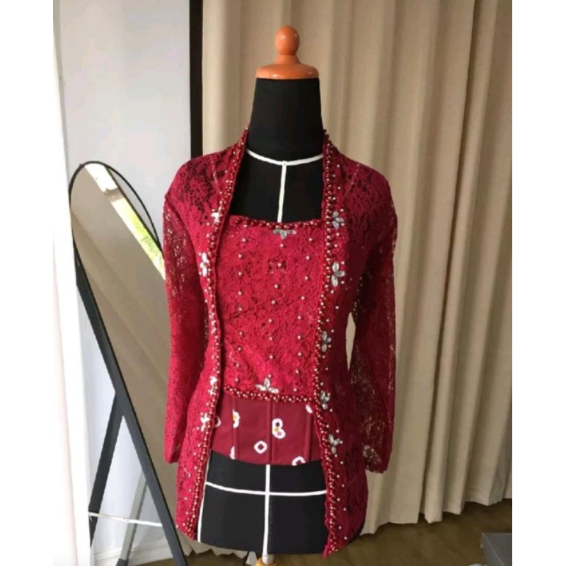 kebaya kutu baru moderen,kebaya brukat wisuda