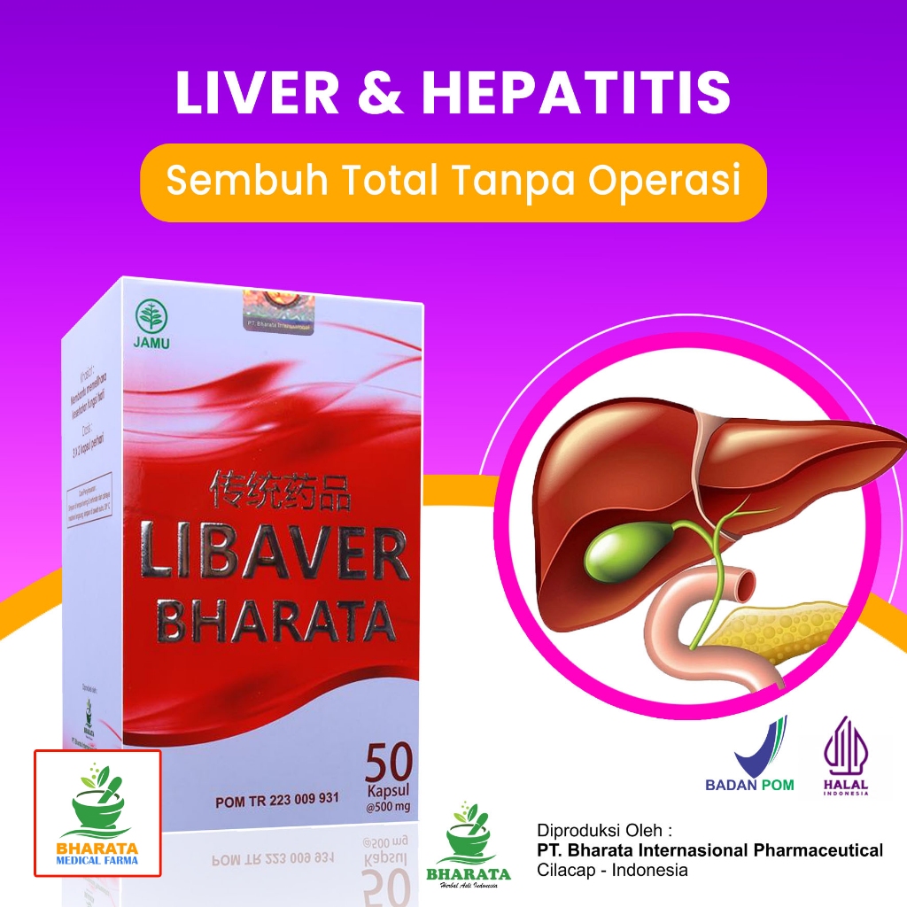 Obat Herbal Liver & Hepatitis ABCD - Obat Sirosis Hati / Tumor Hati - Libaver Bharata