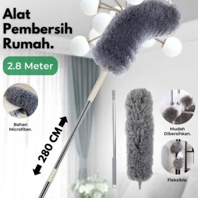 Terbaru 33 KEMOCENG TELESKOPIK PANJANG 35CM STIK 28CM28M BISA PANJANG DAN PENDEK 1 PCS  Kemoceng Fle