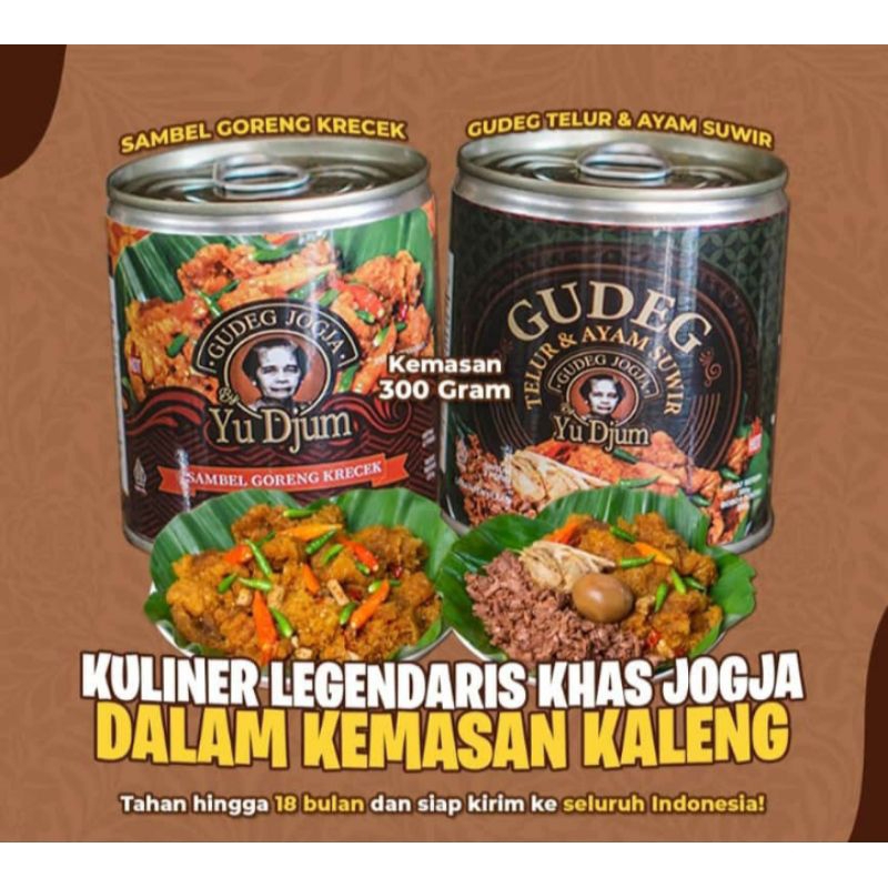

Gudeg Yu Djum Kuliner Legendaris Jogja Kemasan Kaleng 300g