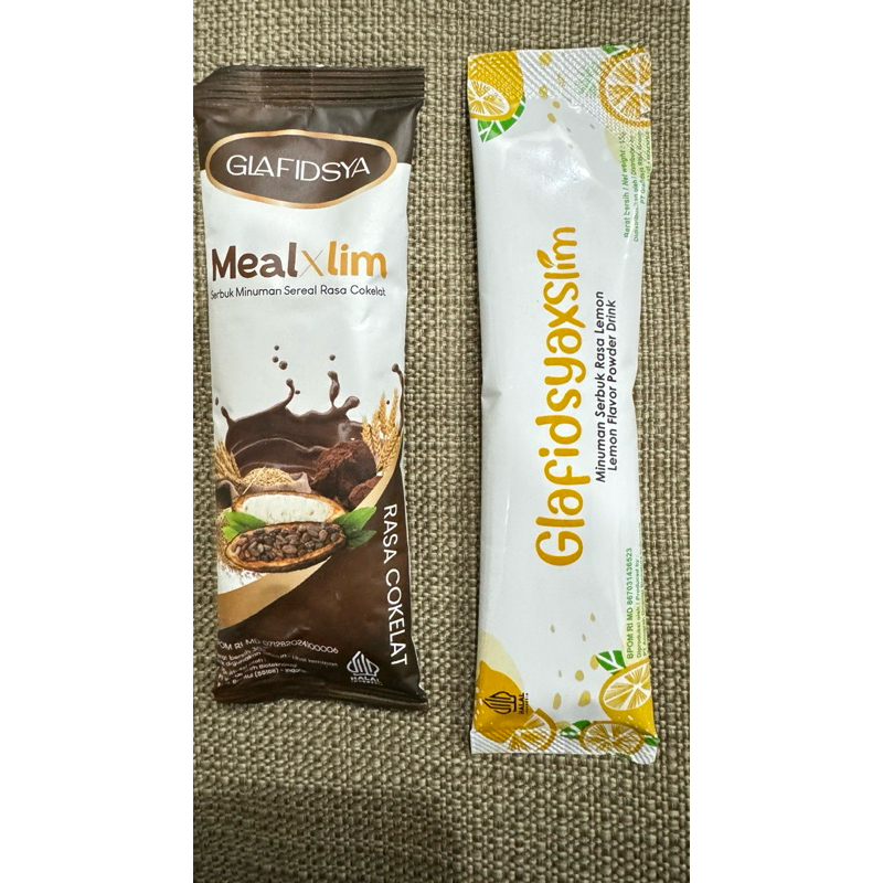 GLAFIDSYA- BUNDLE MEAL COKLAT  XSLIM + XSLIM ( 2 Sachet)