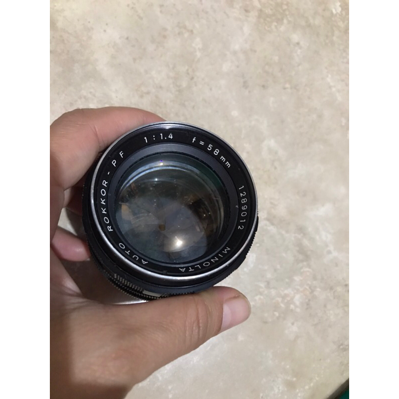 Minolta auto rokkor PF 1:1.4 F=58mm