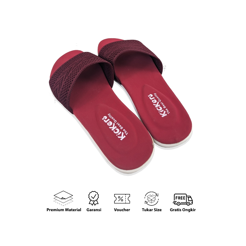 Sandal Rajut Cewek Kickers / Sandal Rajut Wanita Keren / Sandal Slop Cewek / Sandal Wanita Termurah