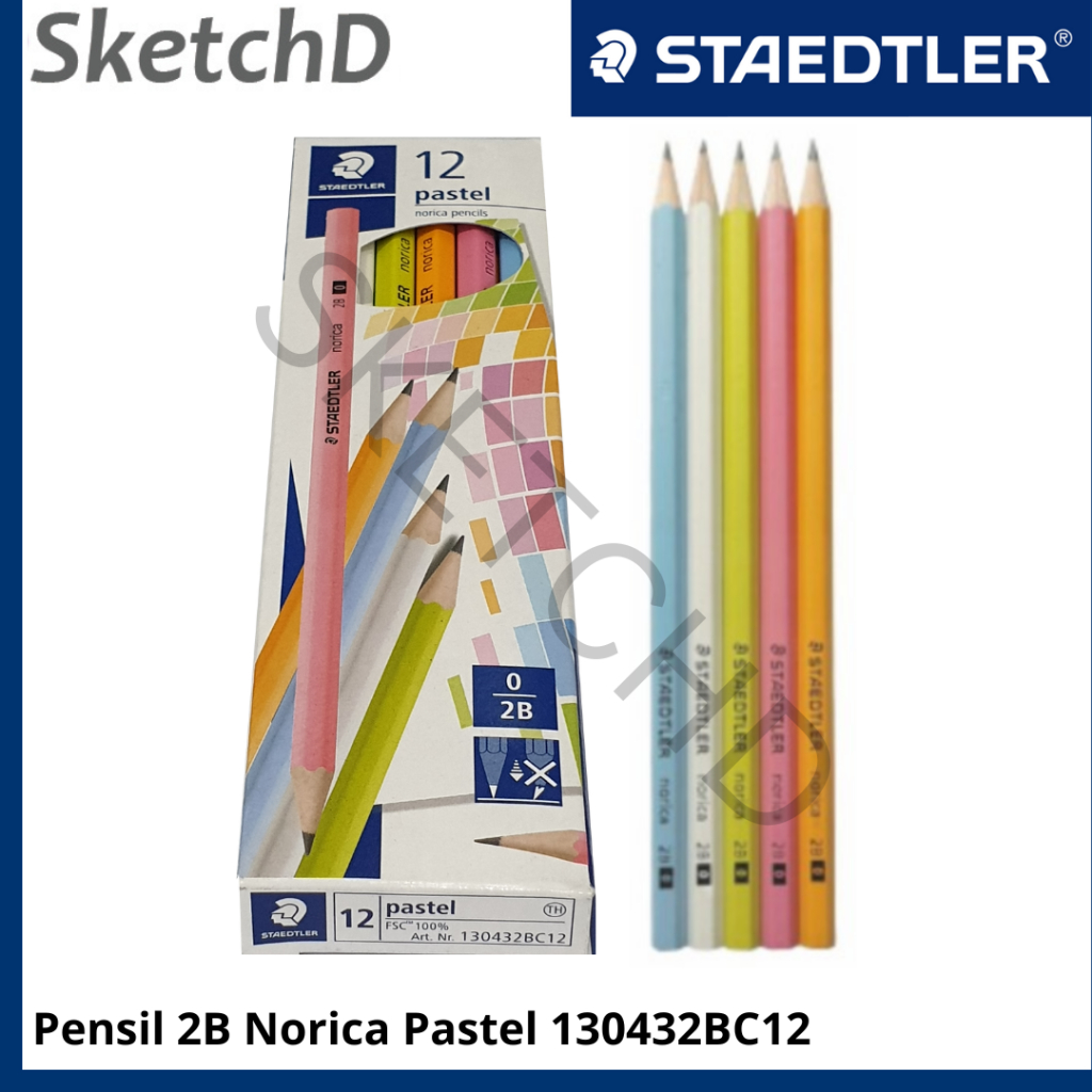

Pensil 2B Staedtler Pastel Pencil 130-43 2B Warna Warni