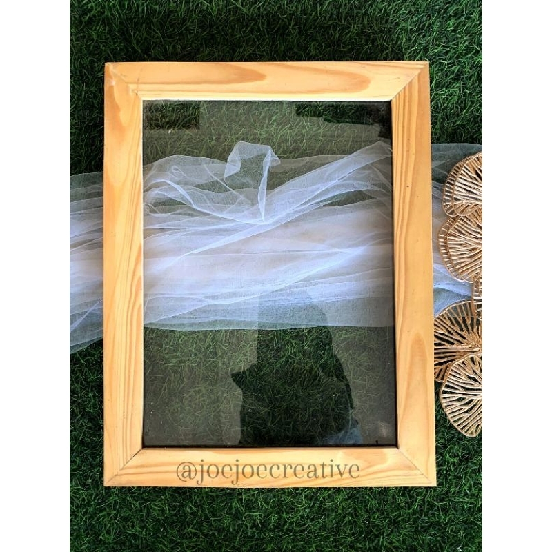 READY STOK | Bingkai Mahar Kayu 30x40 / Frame Kayu /Bingkai Poto Kayu