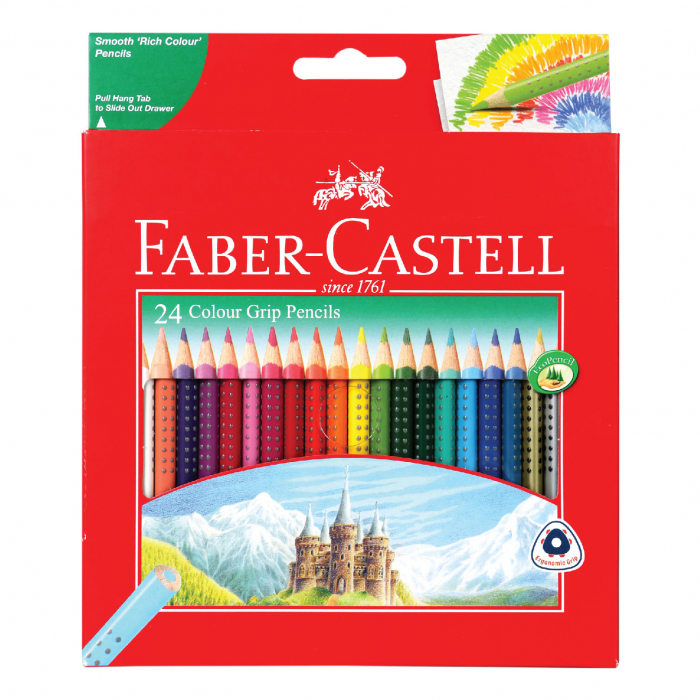 

Gramedia Cirebon - FABER CASTELL COLOUR GRIP PENCIL 24L 11