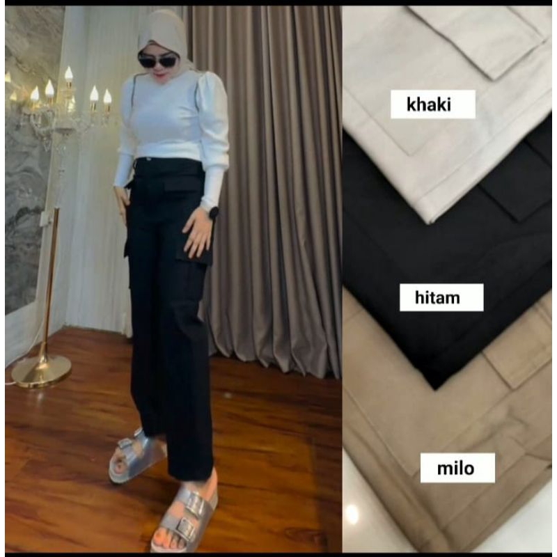 Celana cargo wanita Celana cargo premium celana kulot cargo