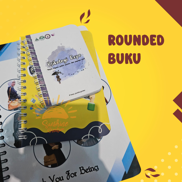 

Rounded Buku (PEMBELIAN PRODUK INI HARUS ORDER DENGAN PRODUK BLOCKNOTE KAMI)