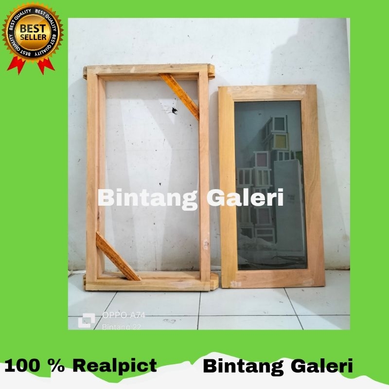 Jendela Rumah Model Minimalis Kayu Mahoni