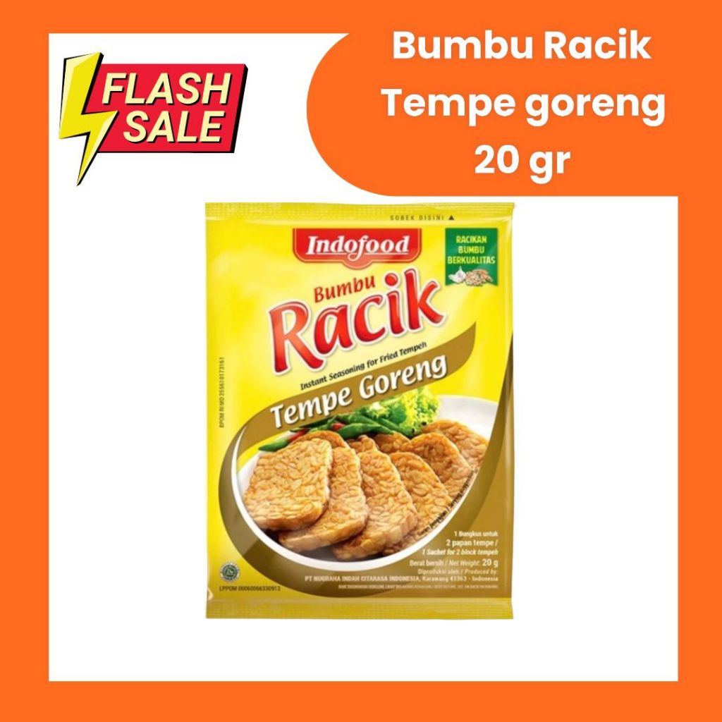 

TERMURAH BUMBU RACIK TEMPE GORENG INDOFOOD 20GR