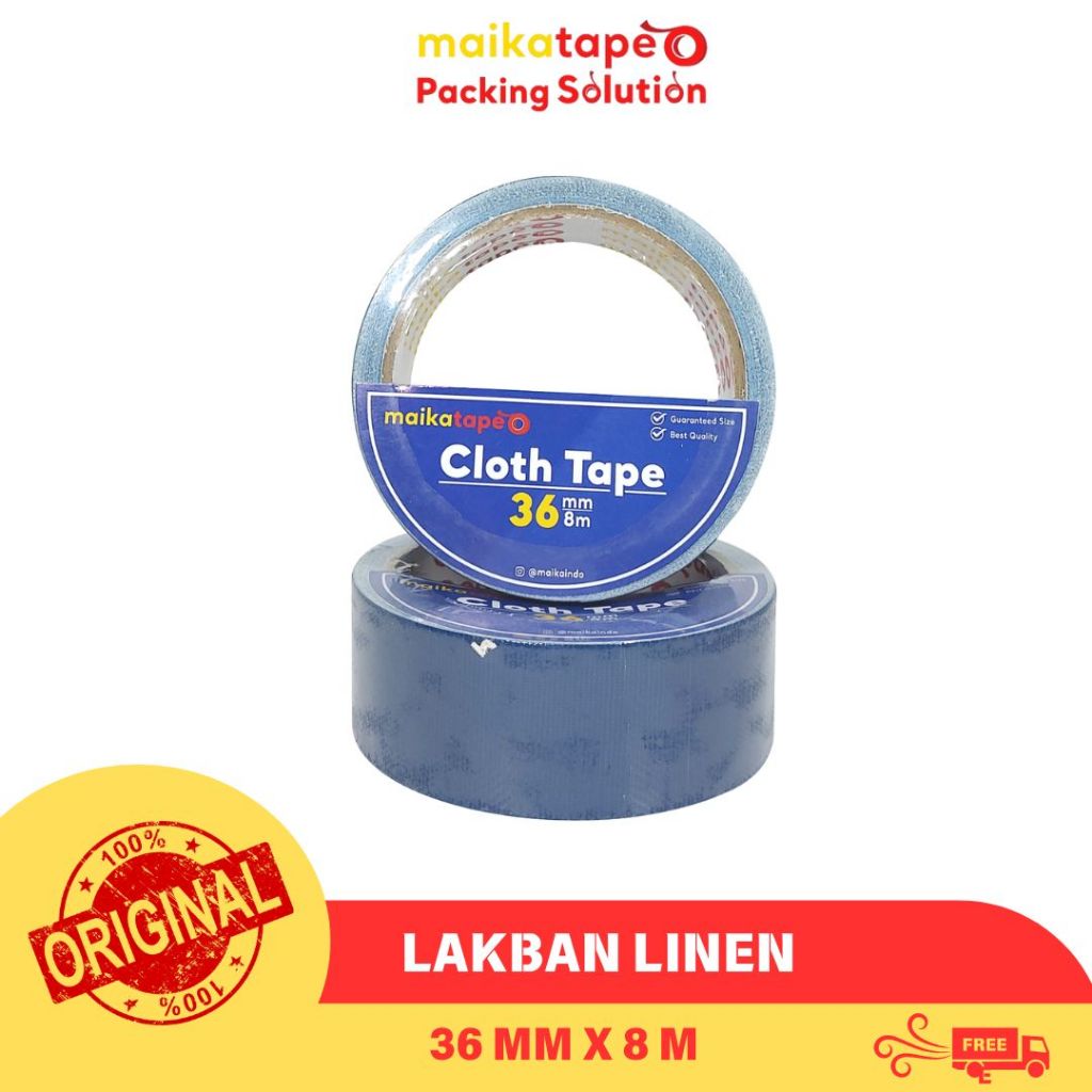 

CLOTH TAPE/ LAKBAN LINEN BIRU MAIKATAPE 36MM (1 ROLL)
