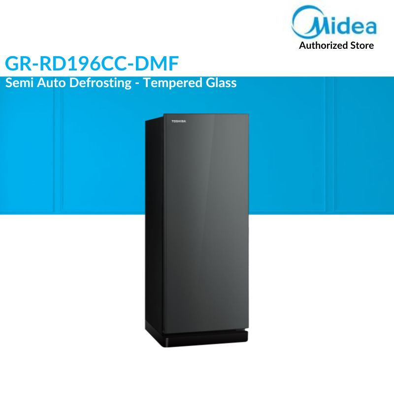 Midea TOSHIBA Kulkas 1 Pintu 151 Liter GR-RD196CC-DMF