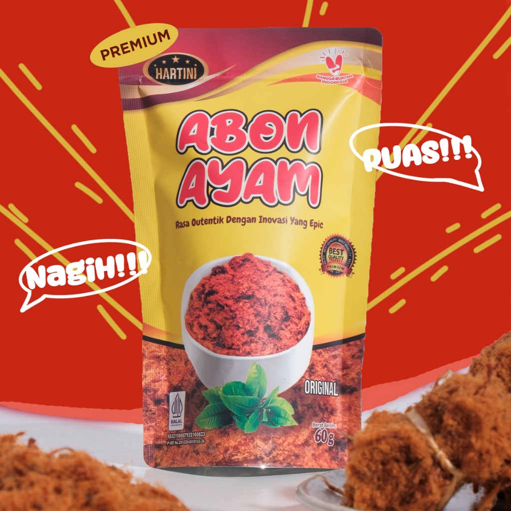 

Abon Ayam Hartini Abon Ayam Premium 100% Daging Ayam Asli 60gr