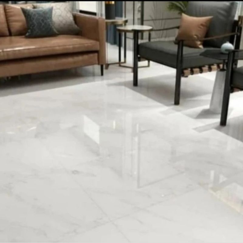 Roman Granit 60x60 dSalvadori White Glossy Putih/ Ubin Lantai Marble Putih 60x60 Glossy/ GT609866FR 