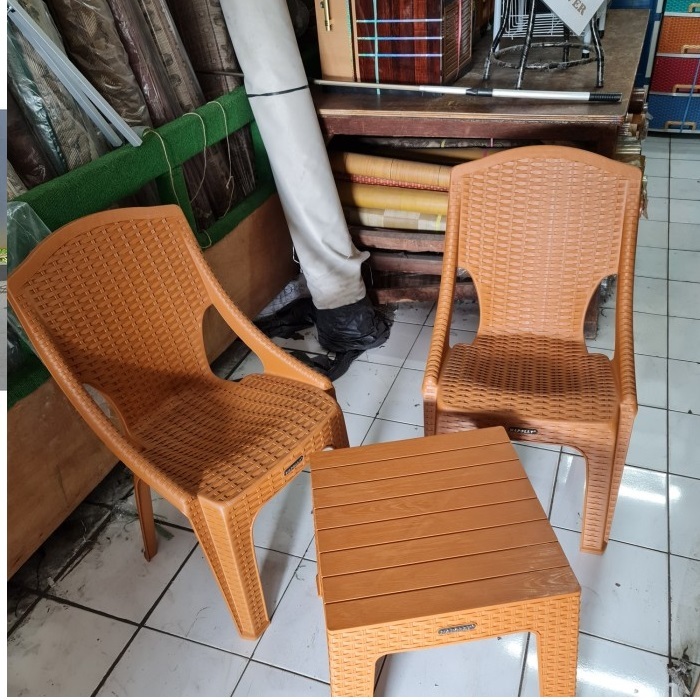 1SET meja kursi teras NAPOLLY / 1 MEJA DAN 2 KURSI NAPOLLY 221