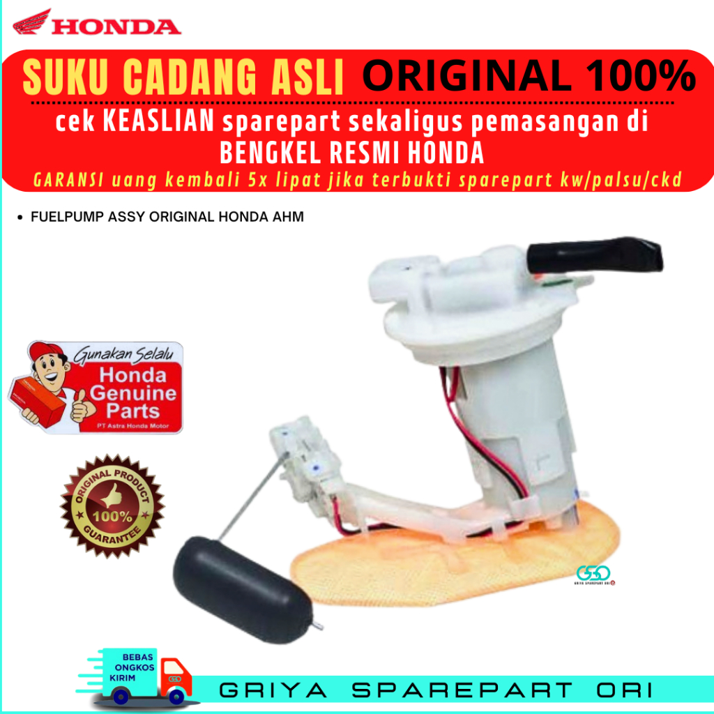 ROTAK FUEL PUMP FUELPUMP POMPA BENSIN K81 BEAT POP ECO STREET SCOOPY FI ESP DONAT RING 12 ORIGINAL O