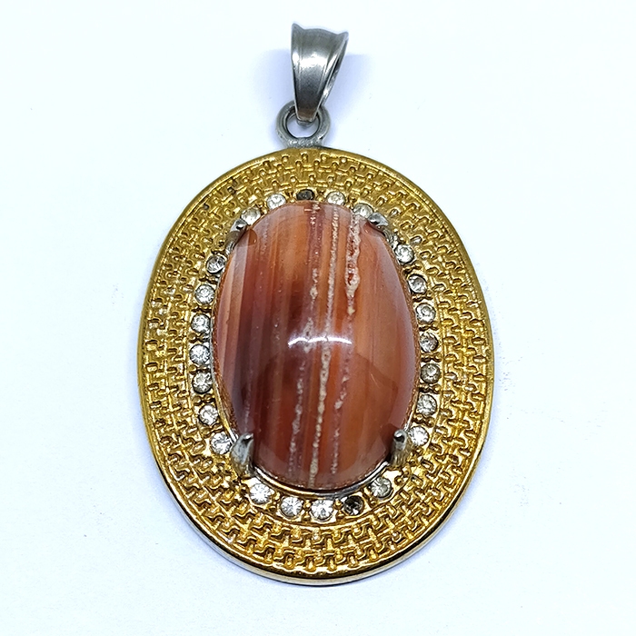 Liontin Titanium Batu Akik Segoro Mukti Kode 2519