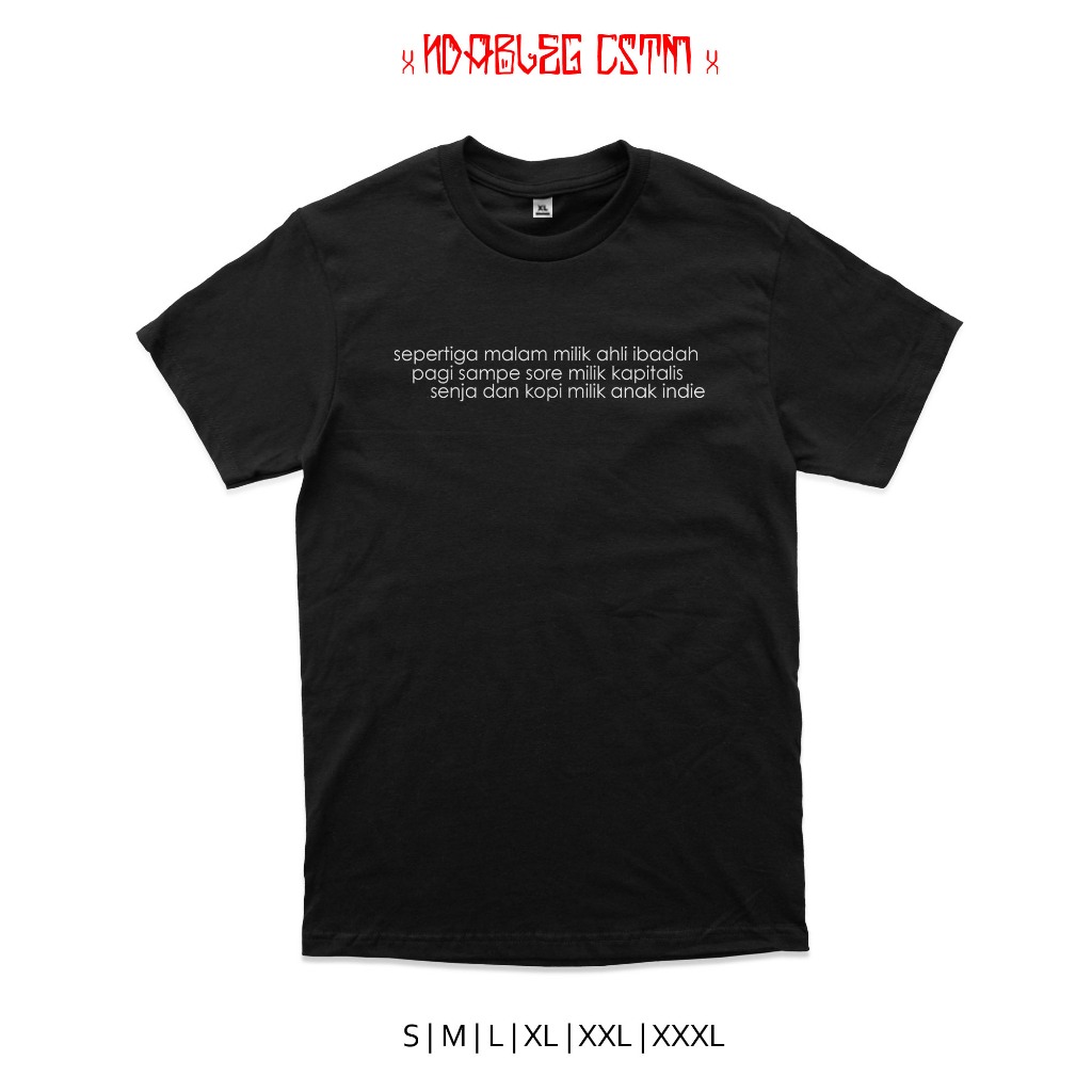 kaos anak indie senja dan kopi