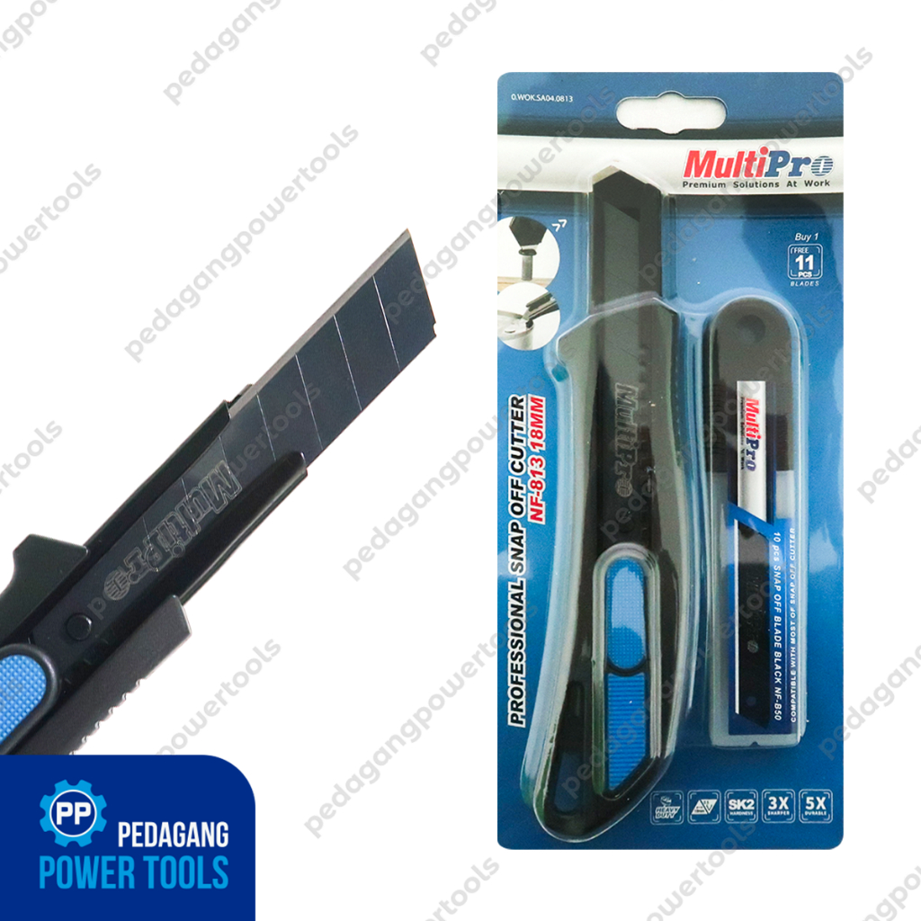 

MULTIPRO 813 PISAU CUTTER BESAR 18 MM ALAT PEMOTONG KERTAS KATER CUTER