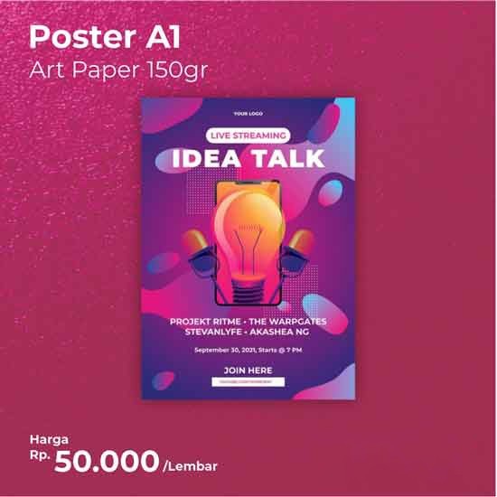 

Custom Print Poster Full Colour A1 Art Paper 150gr