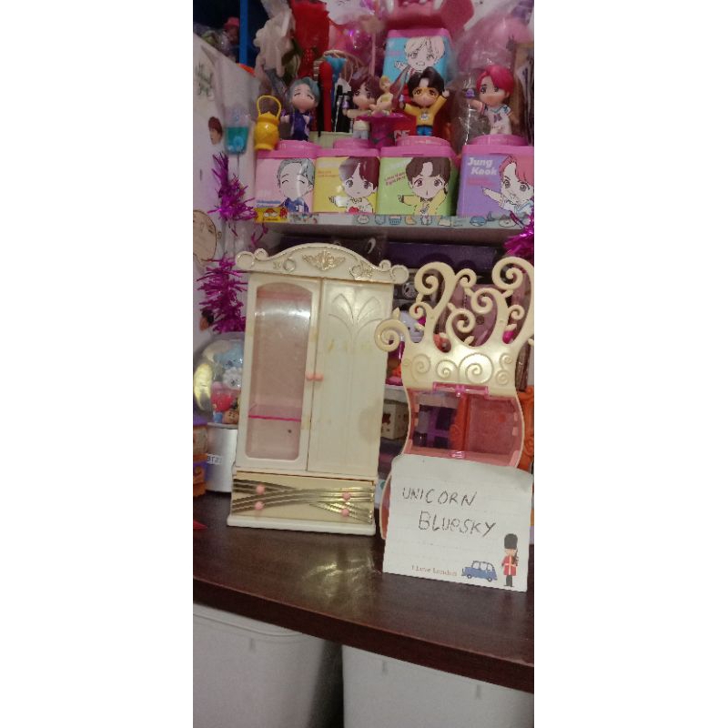 Lemari Barbie & Rak Barbie Vintage Rare | Preloved | { Baca Deskripsi }