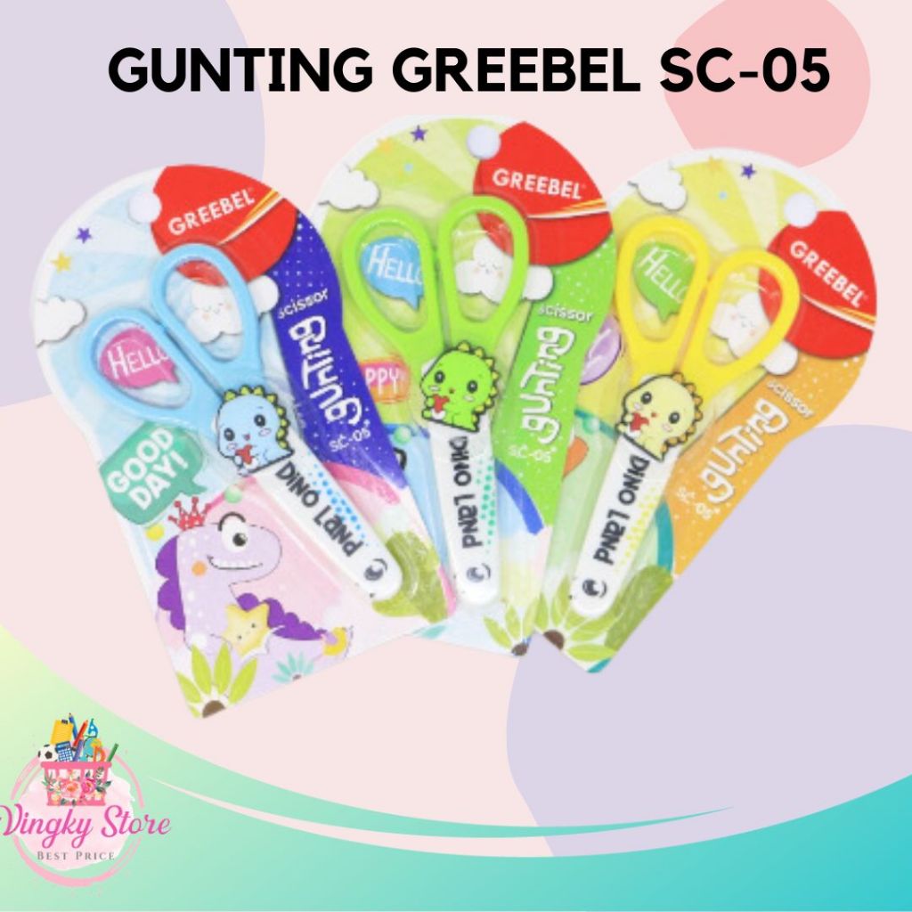 

Kids Scissors / Gunting Anak / Gunting Lucu Greebel SC-05