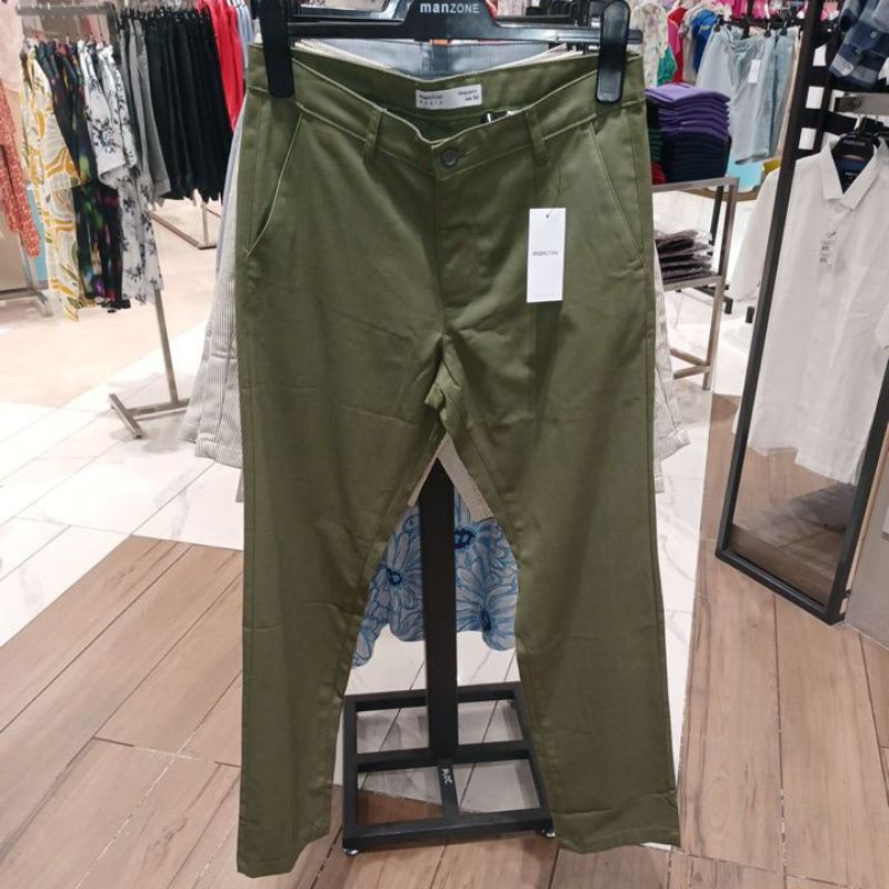 CELANA CHINOS OLIVE MANZONE