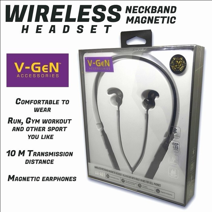 Wireless Earphone Bluetooth Headset V-GeN VH-A01 VGeN