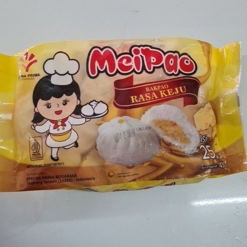 

Meipao Bakpao Rasa Keju 430gram isi 25pcs