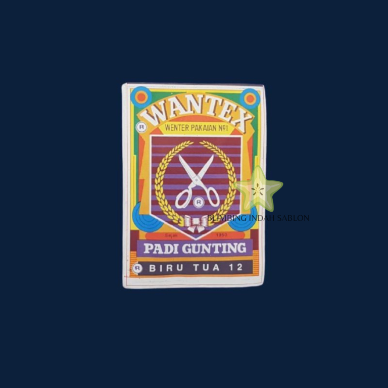 Wantex Biru Tua BLIMBING INDAH SABLON MALANG Best Quality Wenter Padi Gunting Pewarna Textil Tie Dye