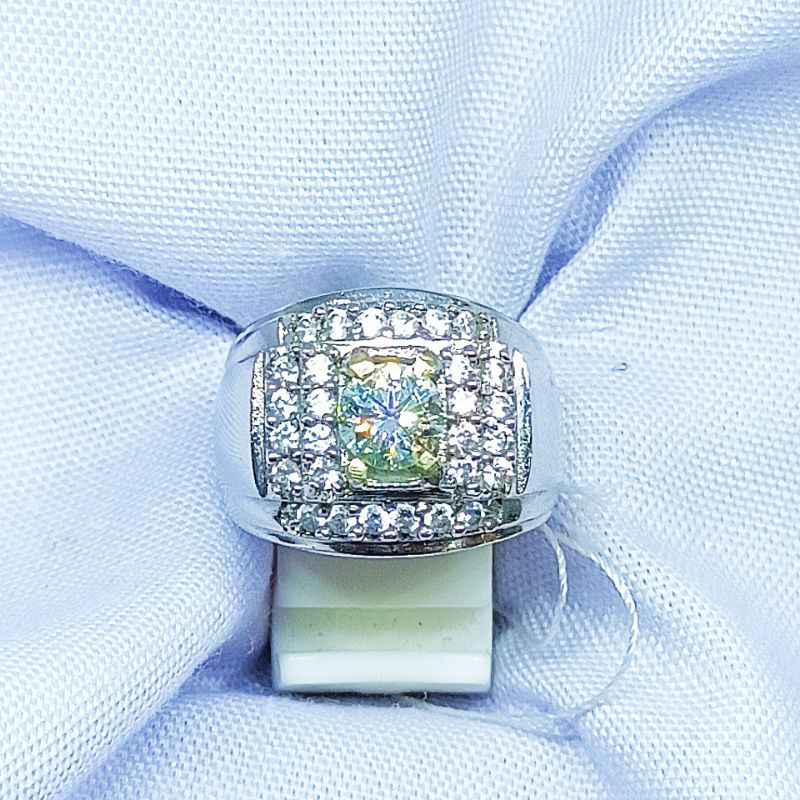 Cincin White Moissanite 6mm
