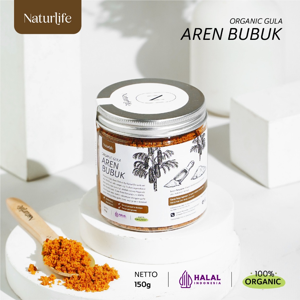 

GULA AREN BUBUK ASLI 100% TANPA CAMPURAN 150G ORGANIK PALM SUGAR PREMIUM PURE BROWN SUGAR UNTUK KOPI ORGANIC GULA AREN BUBUK KUALITAS PREMIUM ORGANIK PALM SUGAR GULA SEMUT ORGANIK NUTRIFARM / BEORGANIK / DARI BUMI / SAFIYA / GALLEO