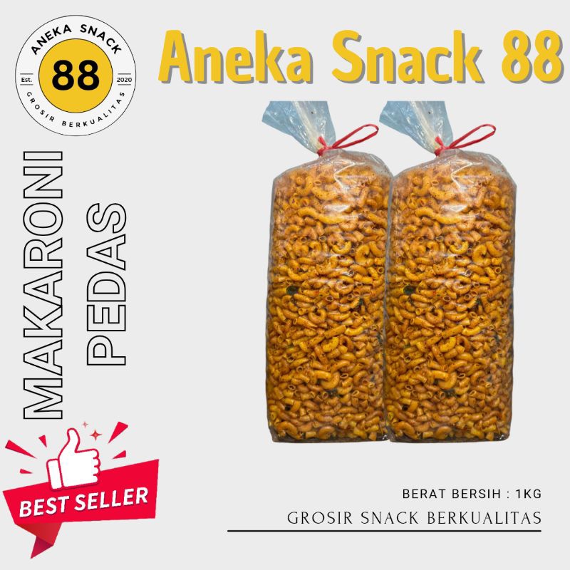 

MAKARONI BANTET PEDAS / MAKANAN RINGAN 1KG