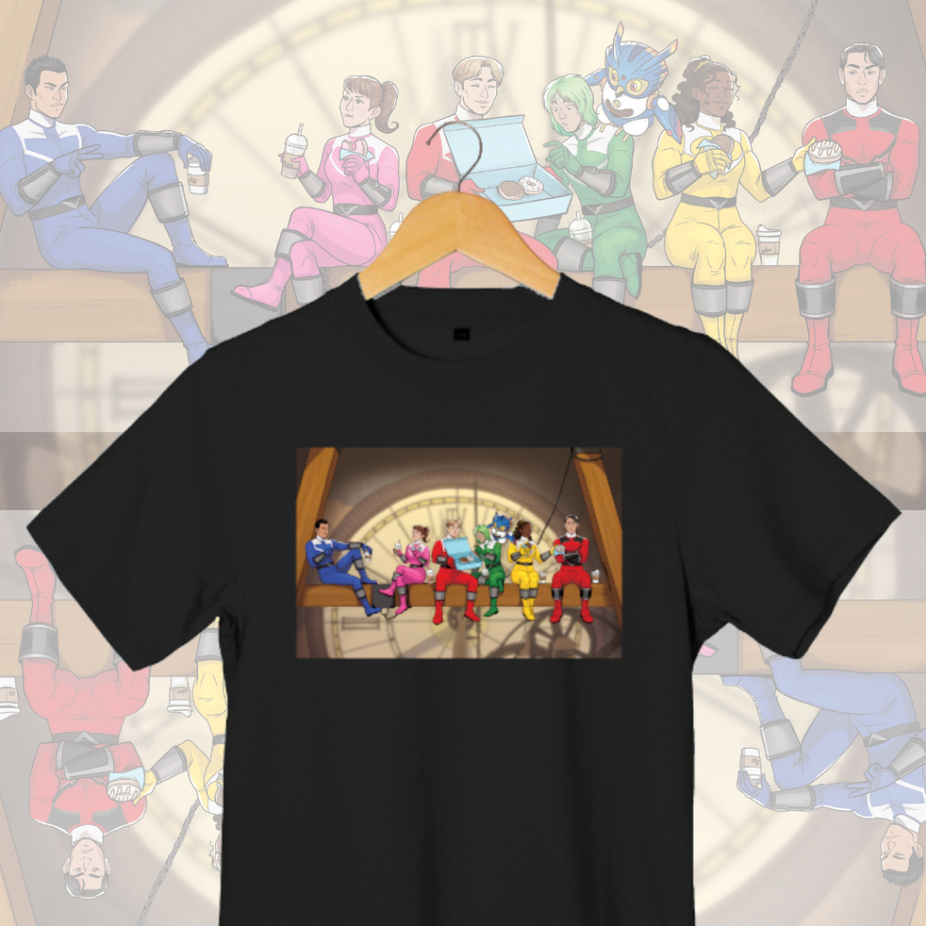 Kaos Time Force Kaos Timeranger Kaos Power Rangers Kaos Anak Dewasa Mirai Sentai Timeranger Kaos Sup
