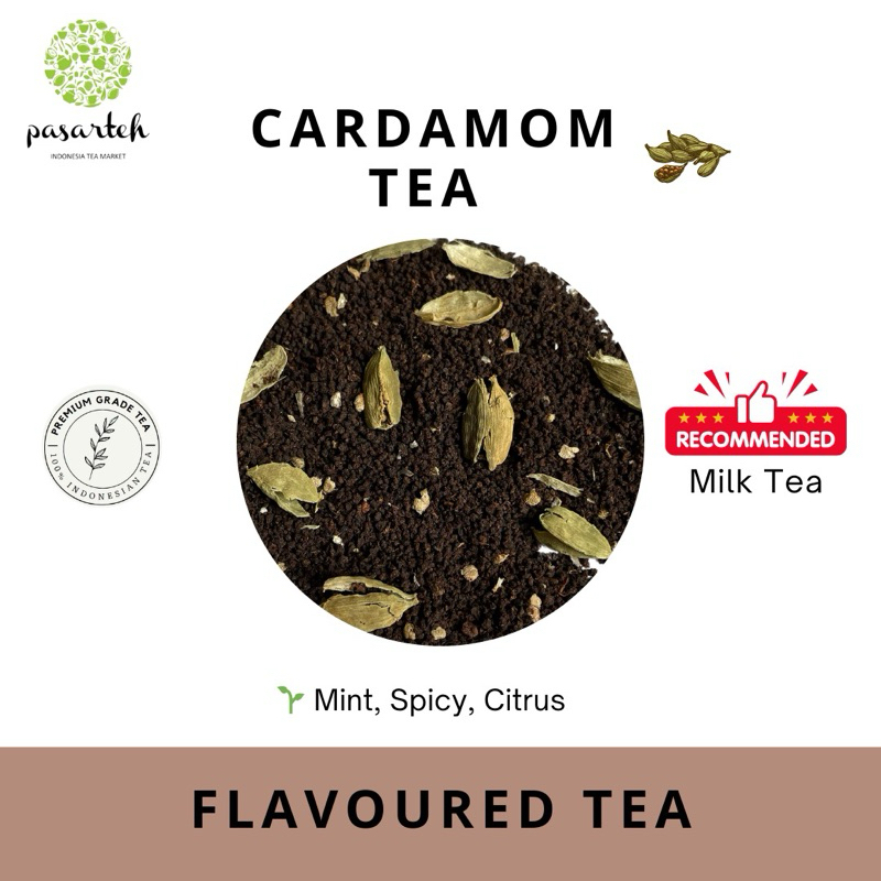 [ pasarteh ] Cardamom Tea | Cardamom Chai | Elaichi Chai | Chai Tea | Teh Kapulaga