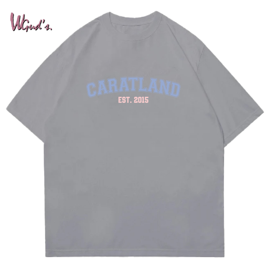 WGUD'S Cotton Combed 30S T-shirt CARAT LAND [sablon DTF] Unisex Pria & Wanita *PREMIUM QUALITY*-ABU MUDA