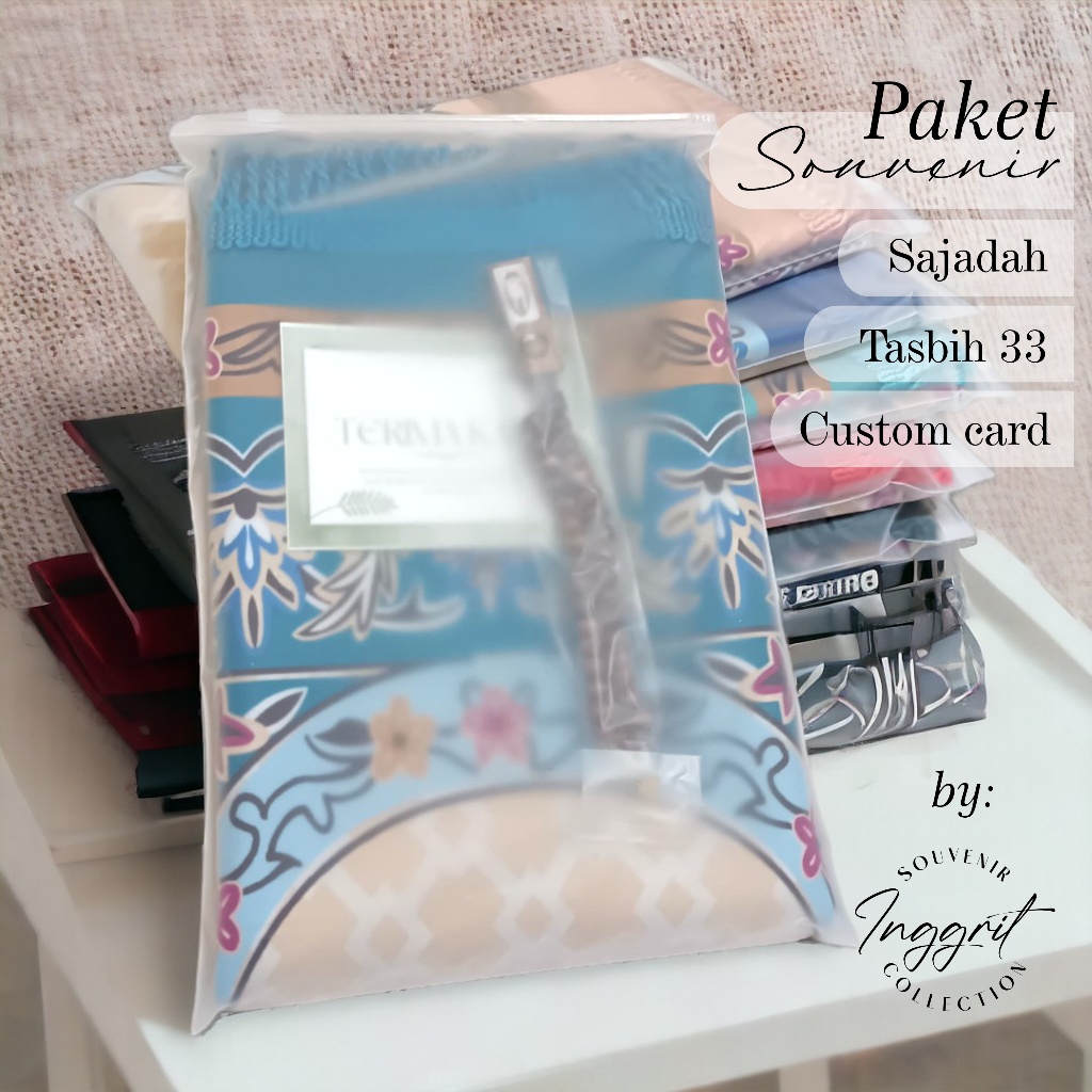 Suvenir Sajadah Suede kalep turki, sajadah grosir oleh oleh haji dan umroh premium uk 51x110 cm