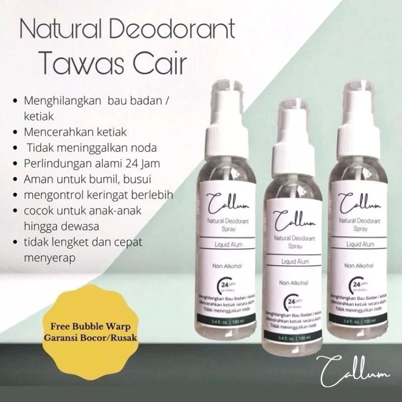 Callum Deodorant Tawas Spray