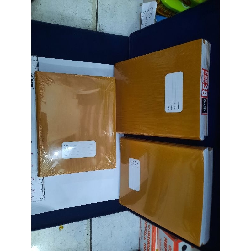 

1pak(10buku)buku tulis Okey38Lembar,motif sampulCoklat